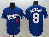 Dodgers 8 Manny Machado Royal Cool Base Stitched Baseball Jerseys,baseball caps,new era cap wholesale,wholesale hats